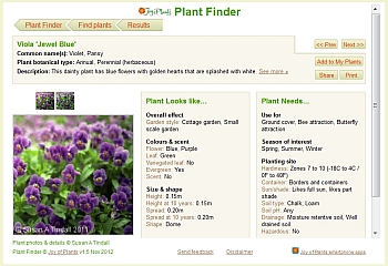 JOP Plant Finder Plant